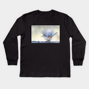 Feathered Fan Kids Long Sleeve T-Shirt